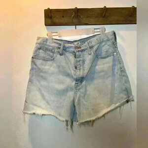 Madewell button fly The Mom Jean Short size 30